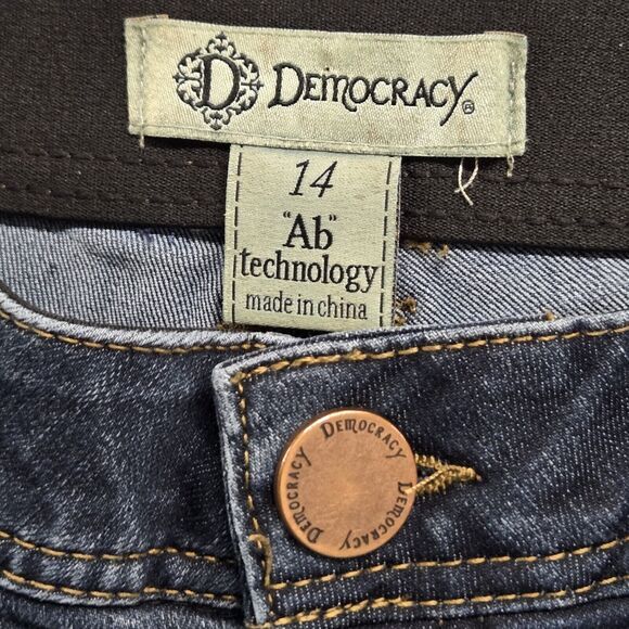 Democracy Ab Technology Womens 14 Slimming Jeans Ankle Stretch B1304XXIH - Picture 2 of 7